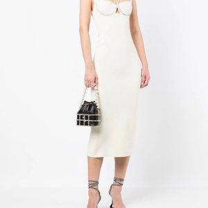 Galvan London Celeste crystal-embellished midi dress